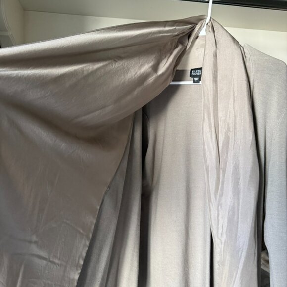 Eileen Fisher silk sweater jacket LARGE like NEW - Picture 5 of 9